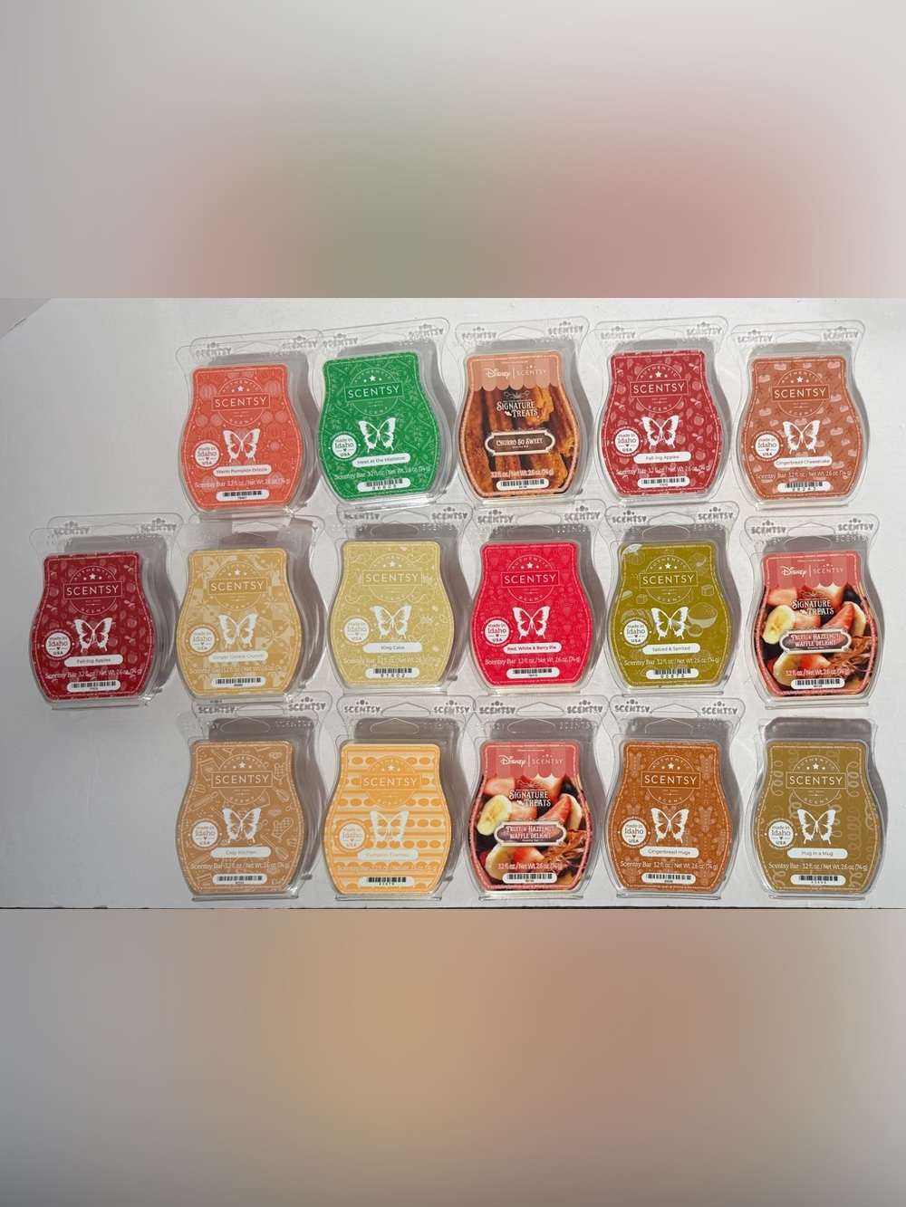 Scentsy Bar Lot of 16  ASSORTED WAX BARS - BRAND NEW!